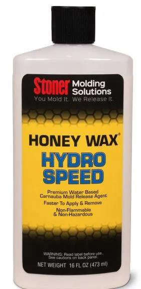 Stoner HoneyWax®Hydro Speed是一種高固含量的水性乳液，不含任何溶劑，旨在代替?zhèn)鹘y(tǒng)的高級涂蠟作為復合材料行業(yè)中的脫模劑。